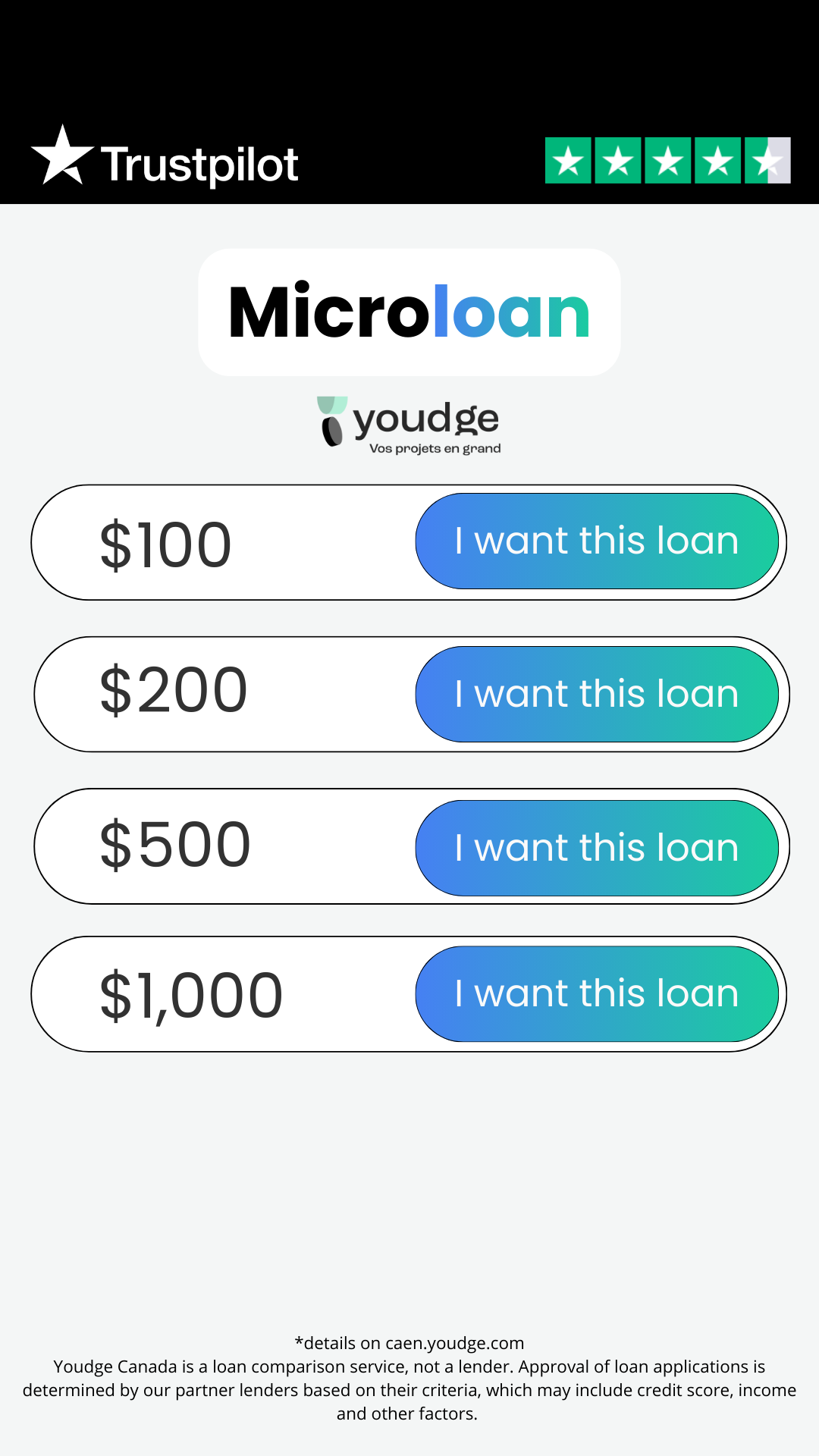 Youdge Facebook ad