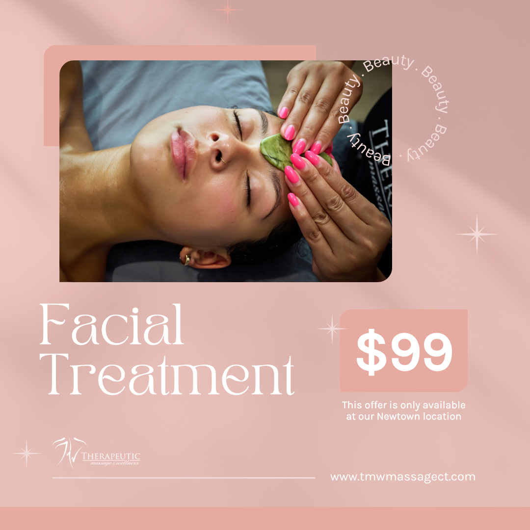 Therapeutic Massage & Wellness-Newtown Facebook ad: Luxury Facial in Newtown, Only $99
