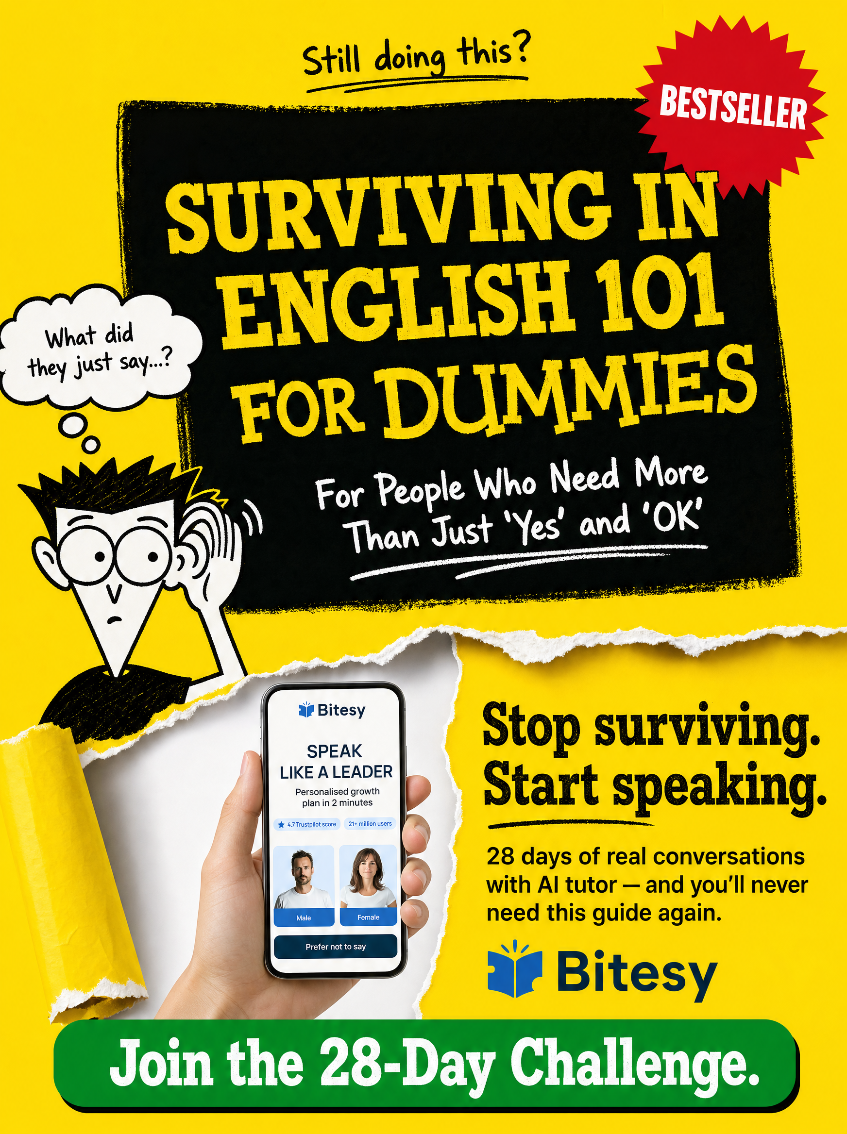 Bitesy - Speak with Confidence Facebook ad