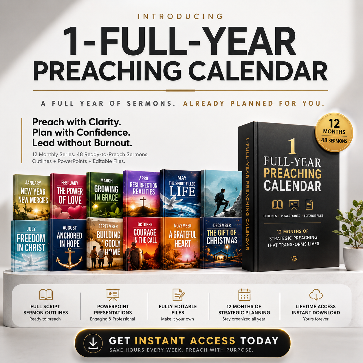 Thus Sayeth Facebook ad: 1-Full-Year Preaching Calendar