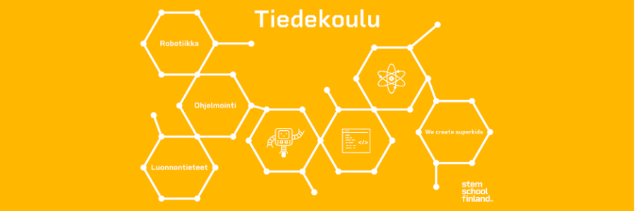 Tiedekoulu Facebook ad: Tiedekoulu järjestää tiede- ja teknologiaopetusta lapsille…