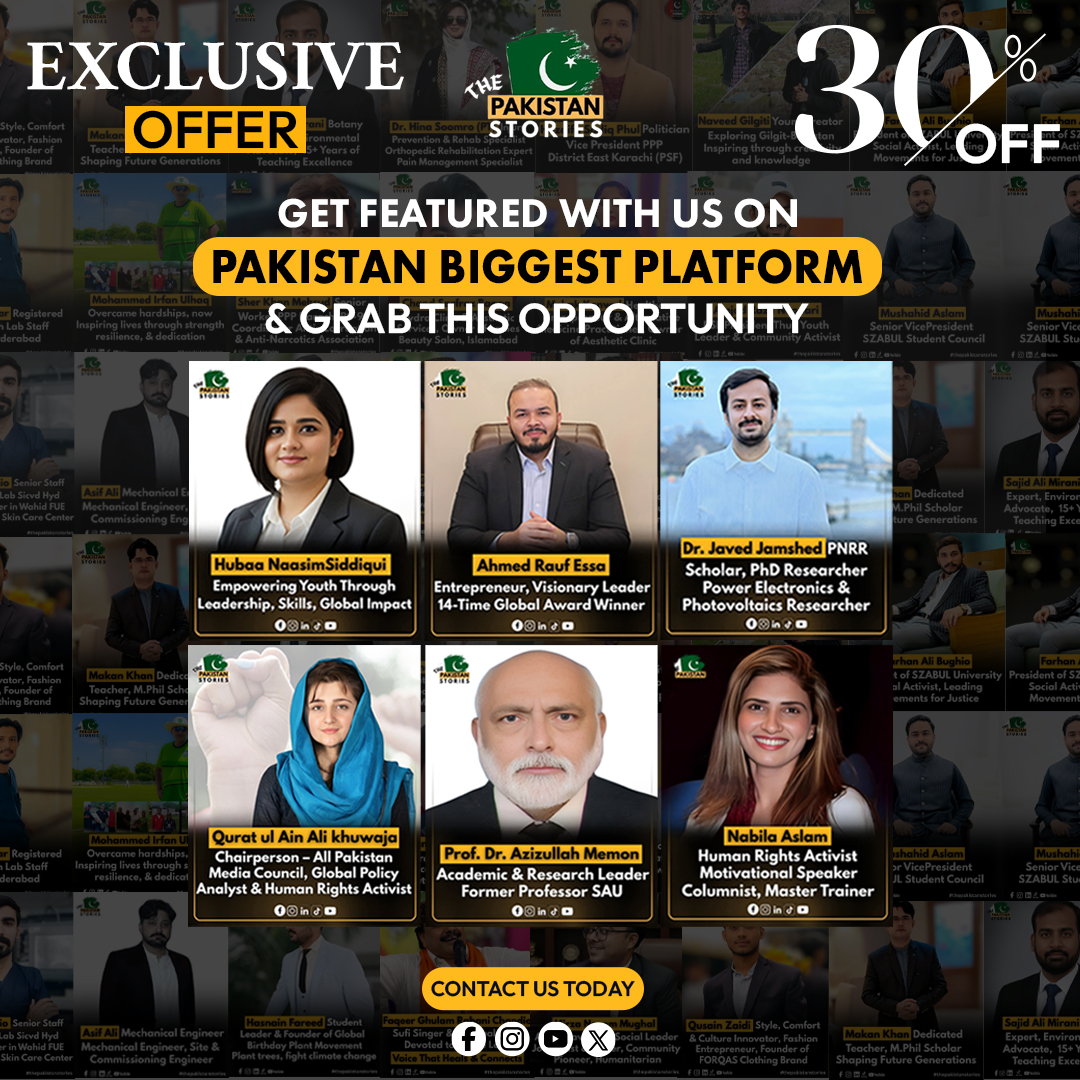 The Pakistan Stories Facebook ad: Exclusive Offer Flat 30% Off