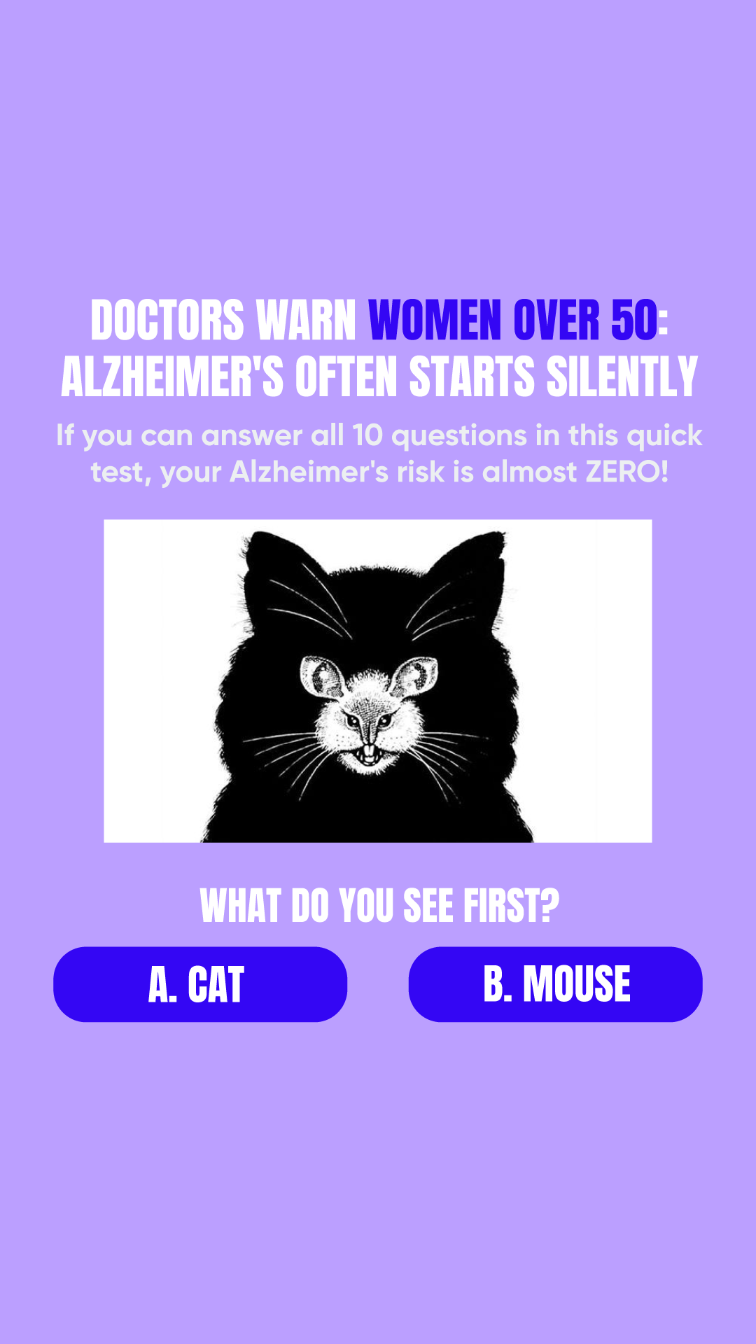 Brain Health Check Facebook ad