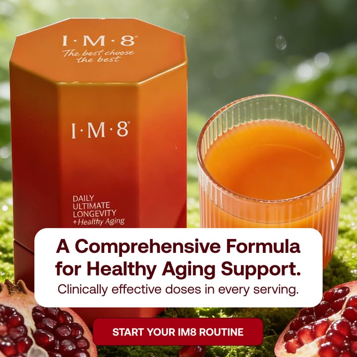 IM8 Global Facebook ad: Longevity Starts at the Cellular Level