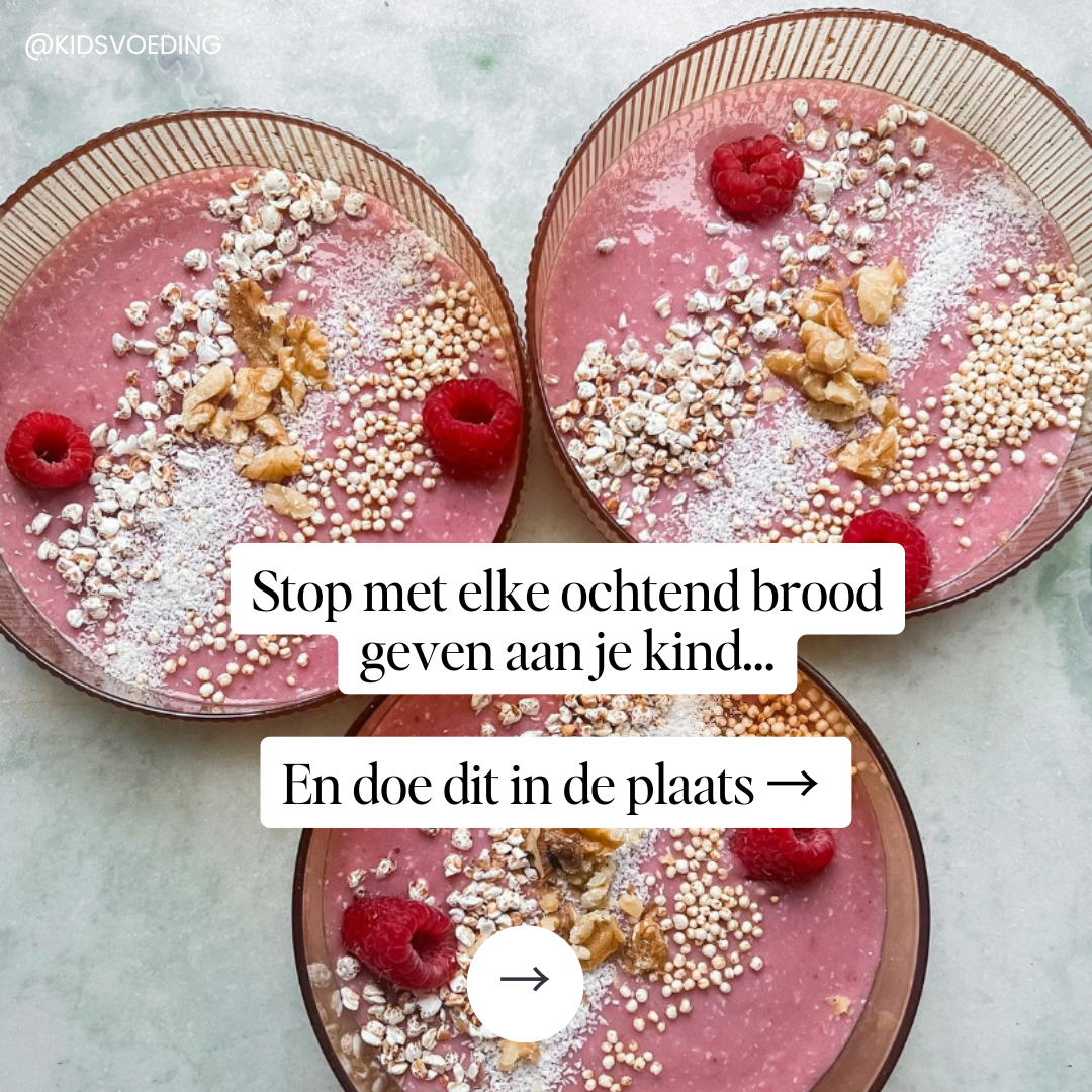 Viviènne Vernooij - Kidsvoeding Facebook ad: Bye bye boterham met pindakaas