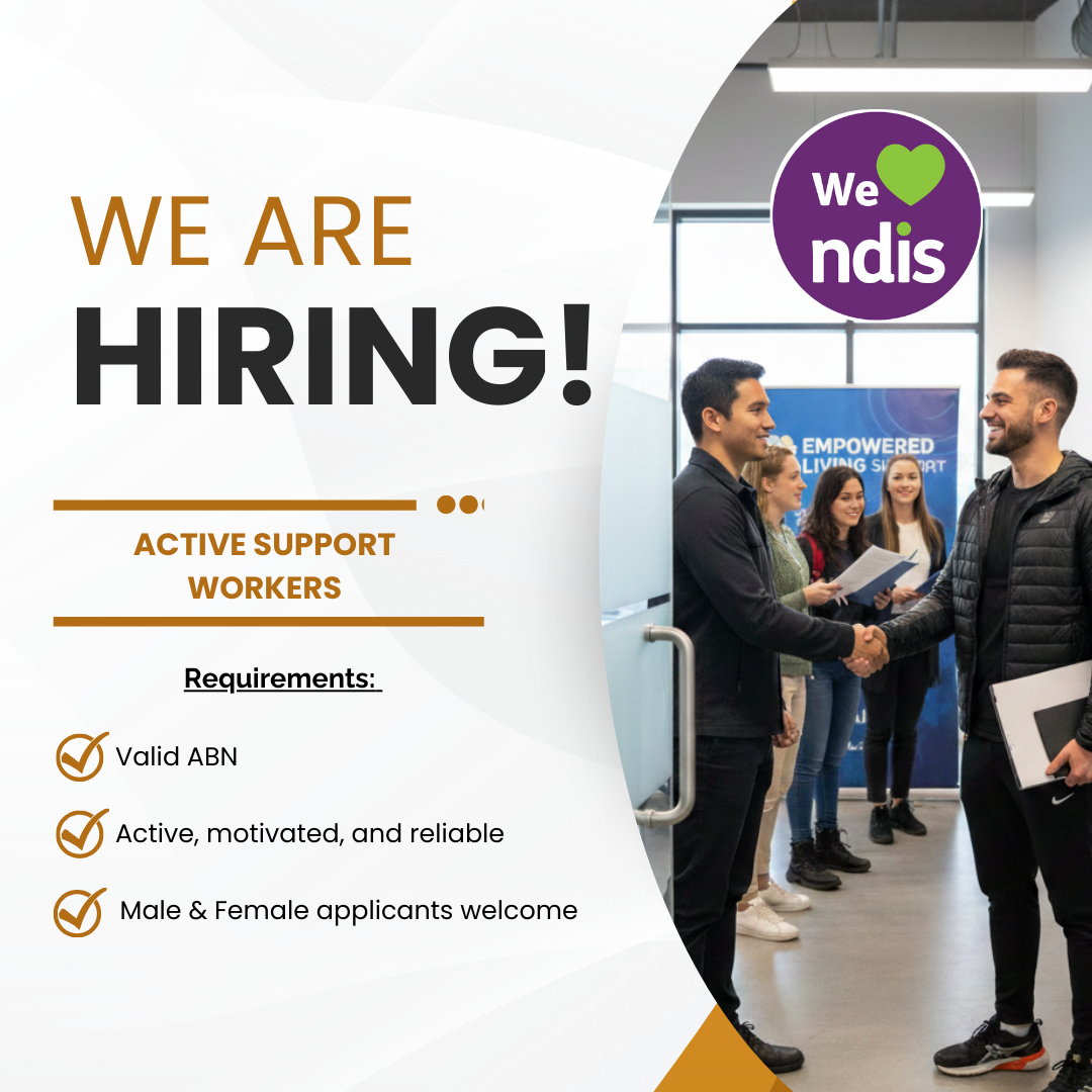Carelink Connect Facebook ad: We're Hiring Active Support Workers, Gold Coast