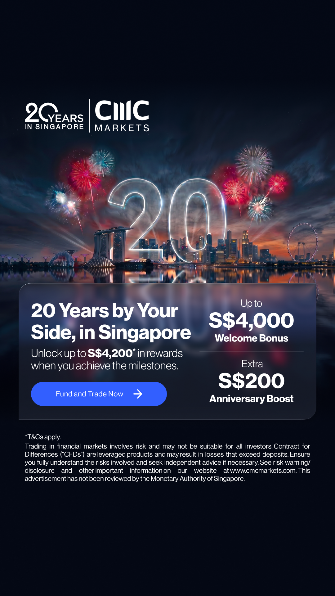 CMC Markets Singapore Facebook ad