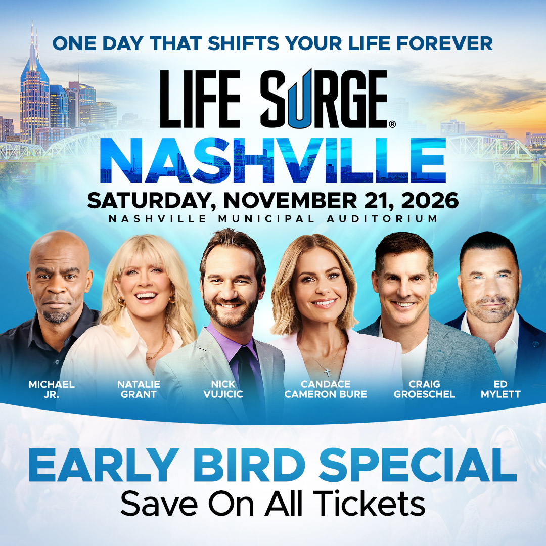 LIFE SURGE Facebook ad: Get Your Early Bird Tickets Today