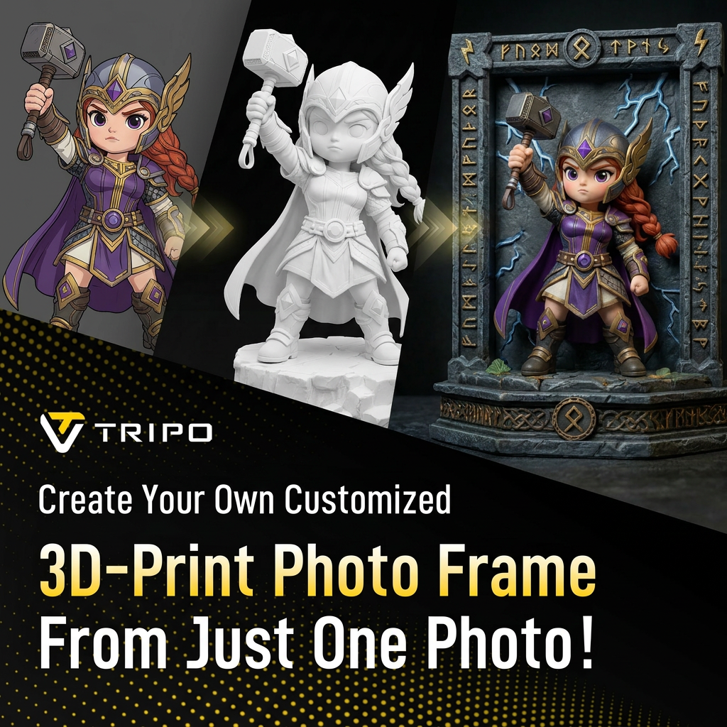 Tripo 3D Facebook ad