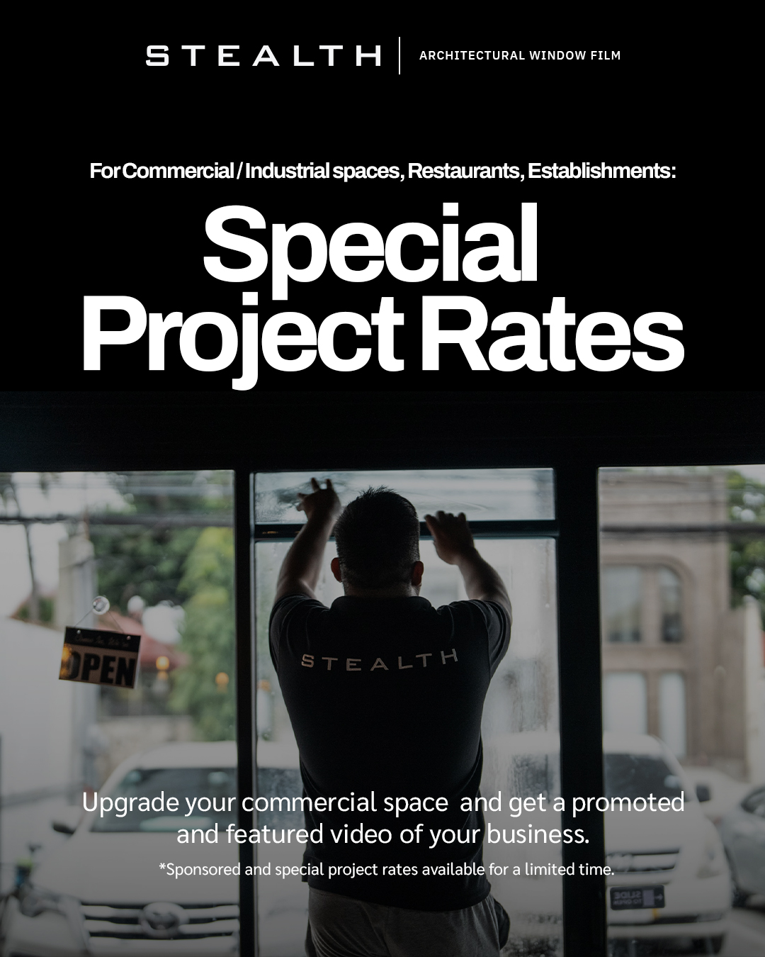 Stealth Philippines Facebook ad: Upgrade your commercial space with STEALTH Architectural…