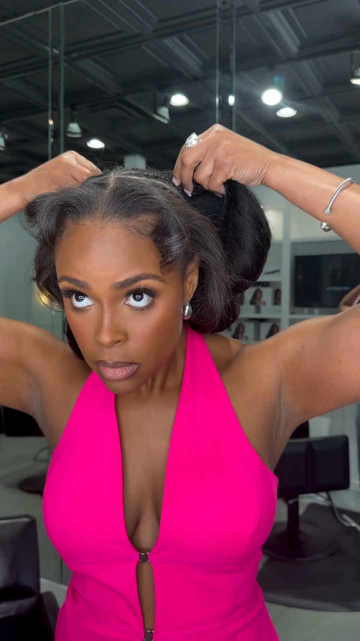Go Sleek Hair Company Facebook ad: POV: You Finally Found THE Half Wig