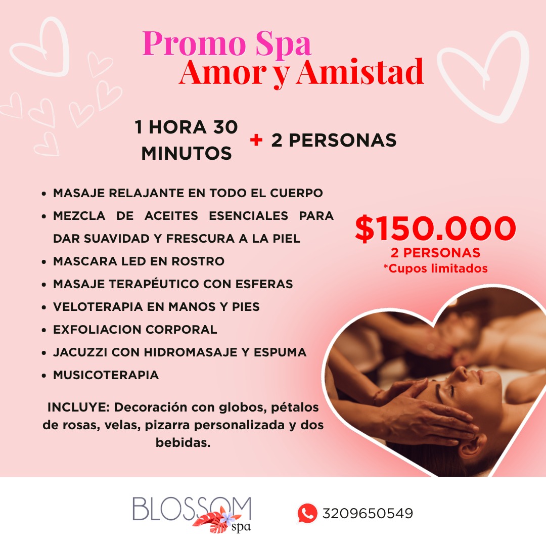 Blossom Spa Monteria Facebook ad: Plan Spa de temporada