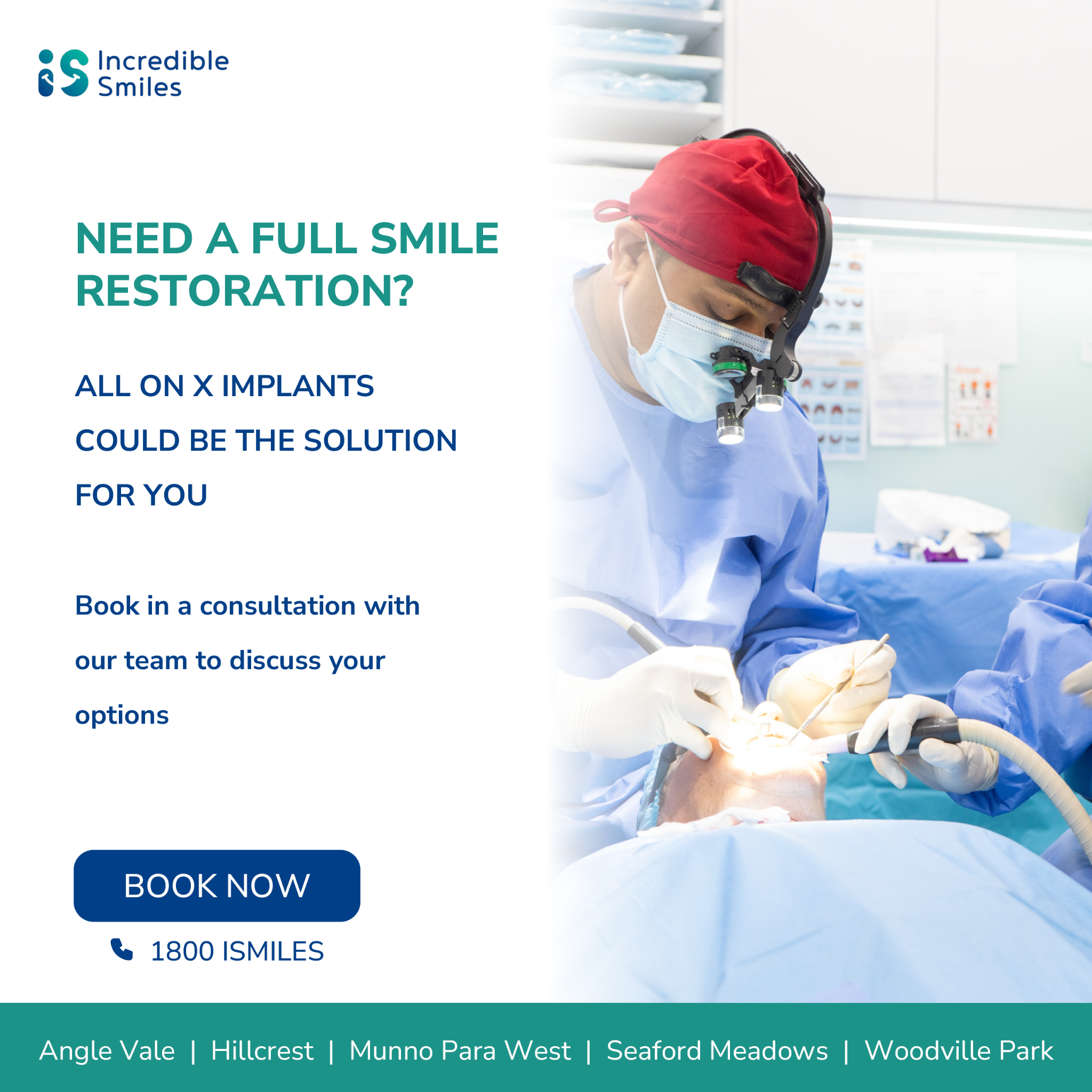 Incredible Smiles Woodville Facebook ad