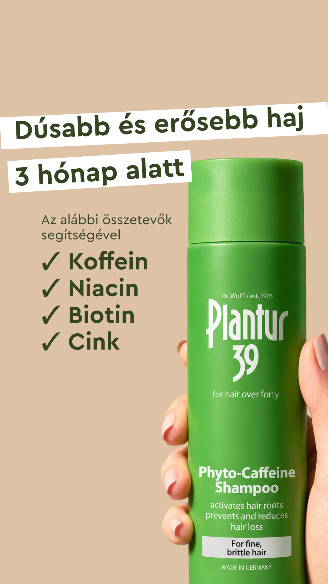 Plantur Facebook ad: A dúsabb és teltebb hajért