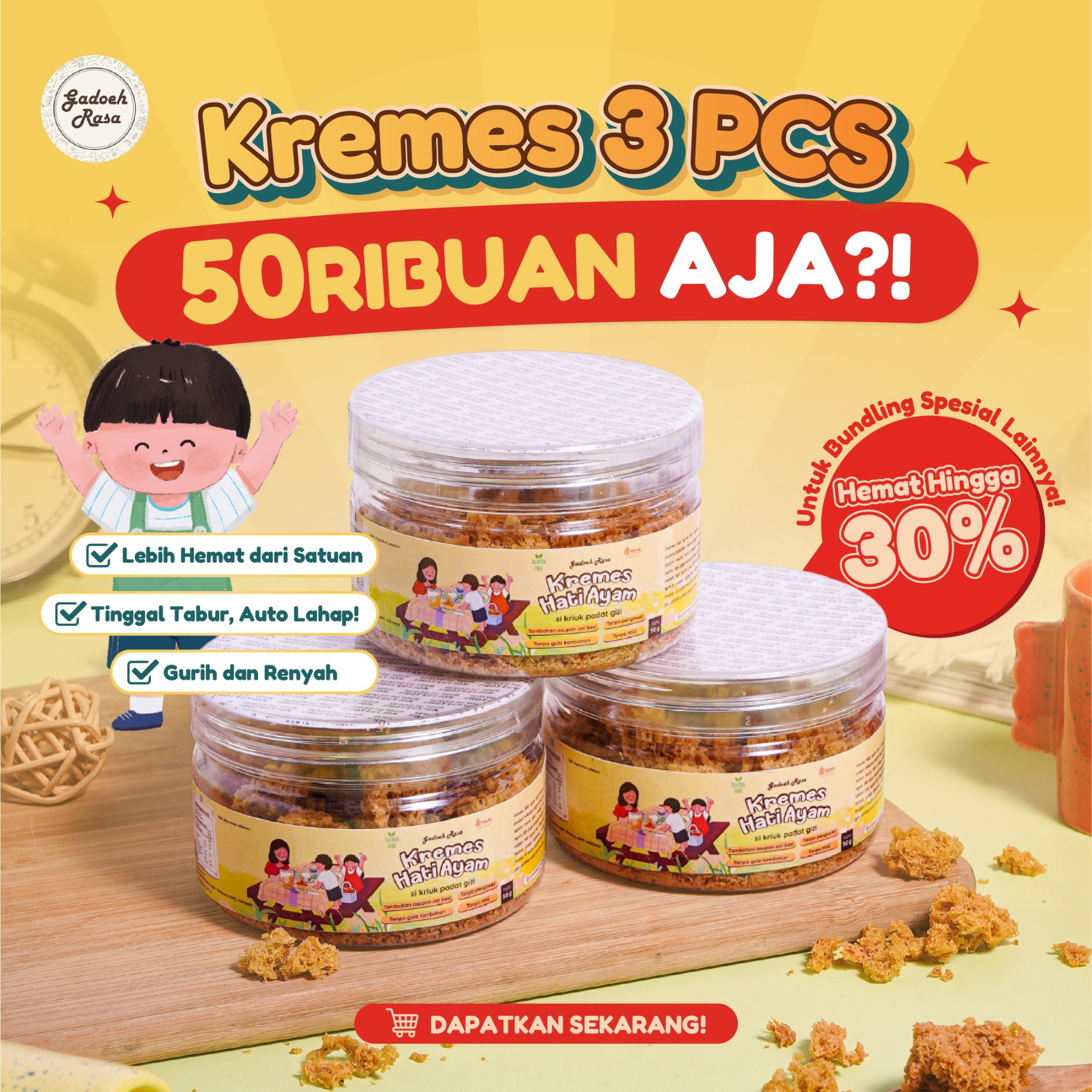 Gadoeh Rasa Facebook ad: KREMES 3 PCS CUMA 50 RIBUAN AJA?