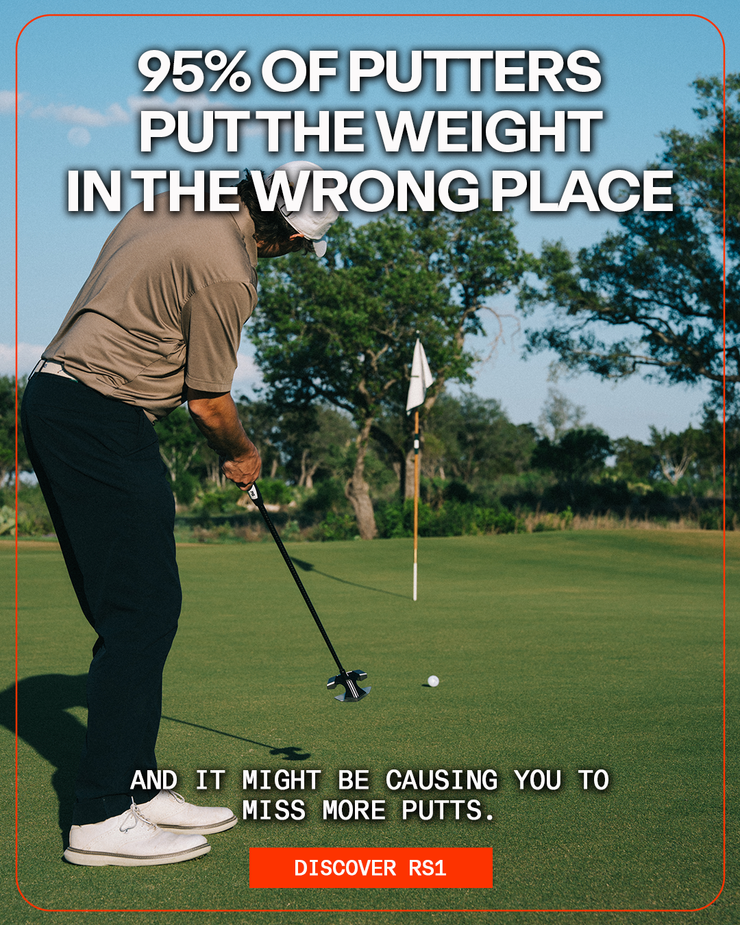 Performance Golf Facebook ad