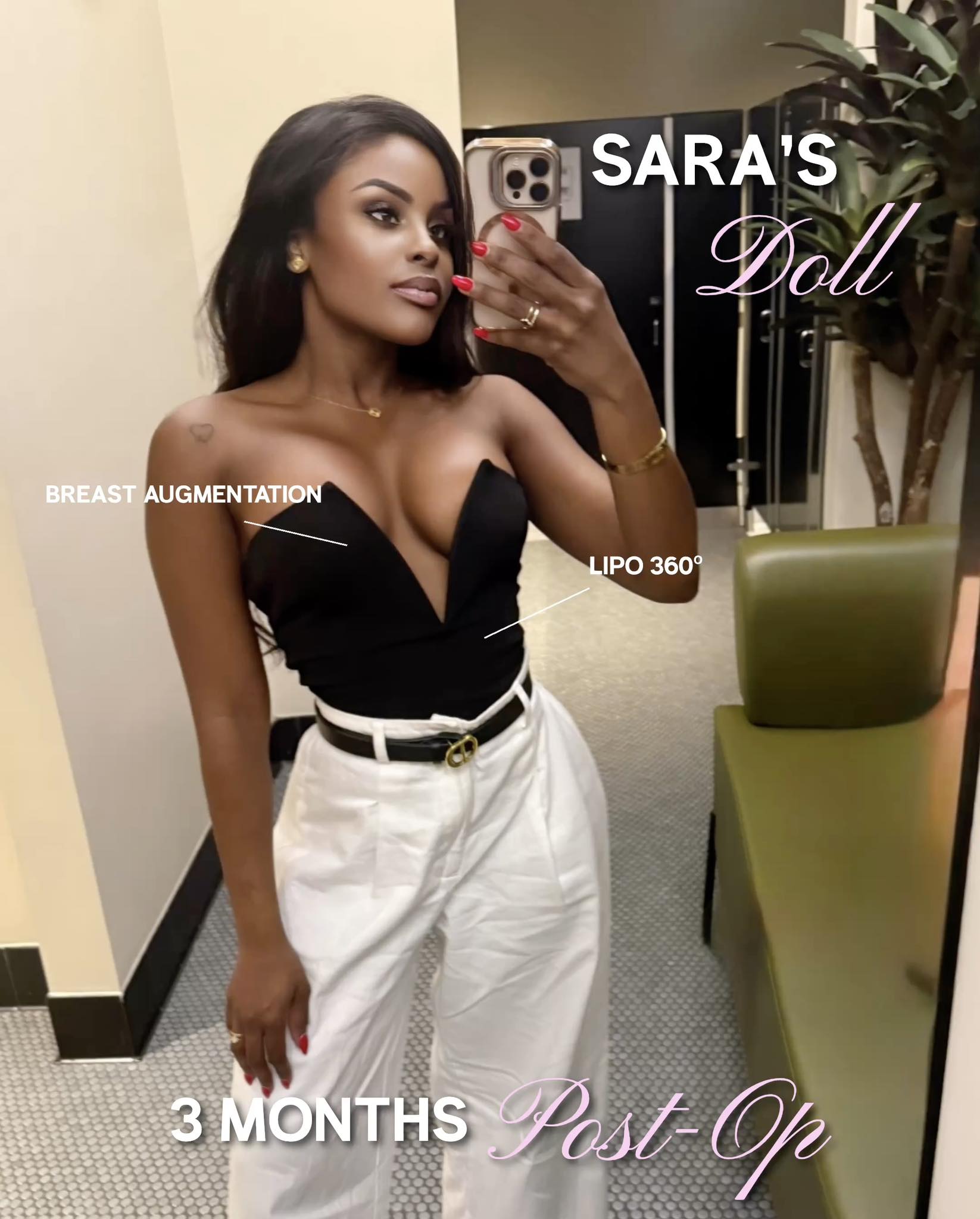 Sara's Plastic Surgery Facebook ad: Breast Augmentation Consultation FREE