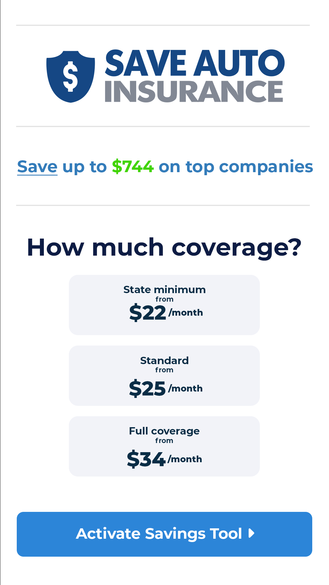 Save Auto Insurance Facebook ad