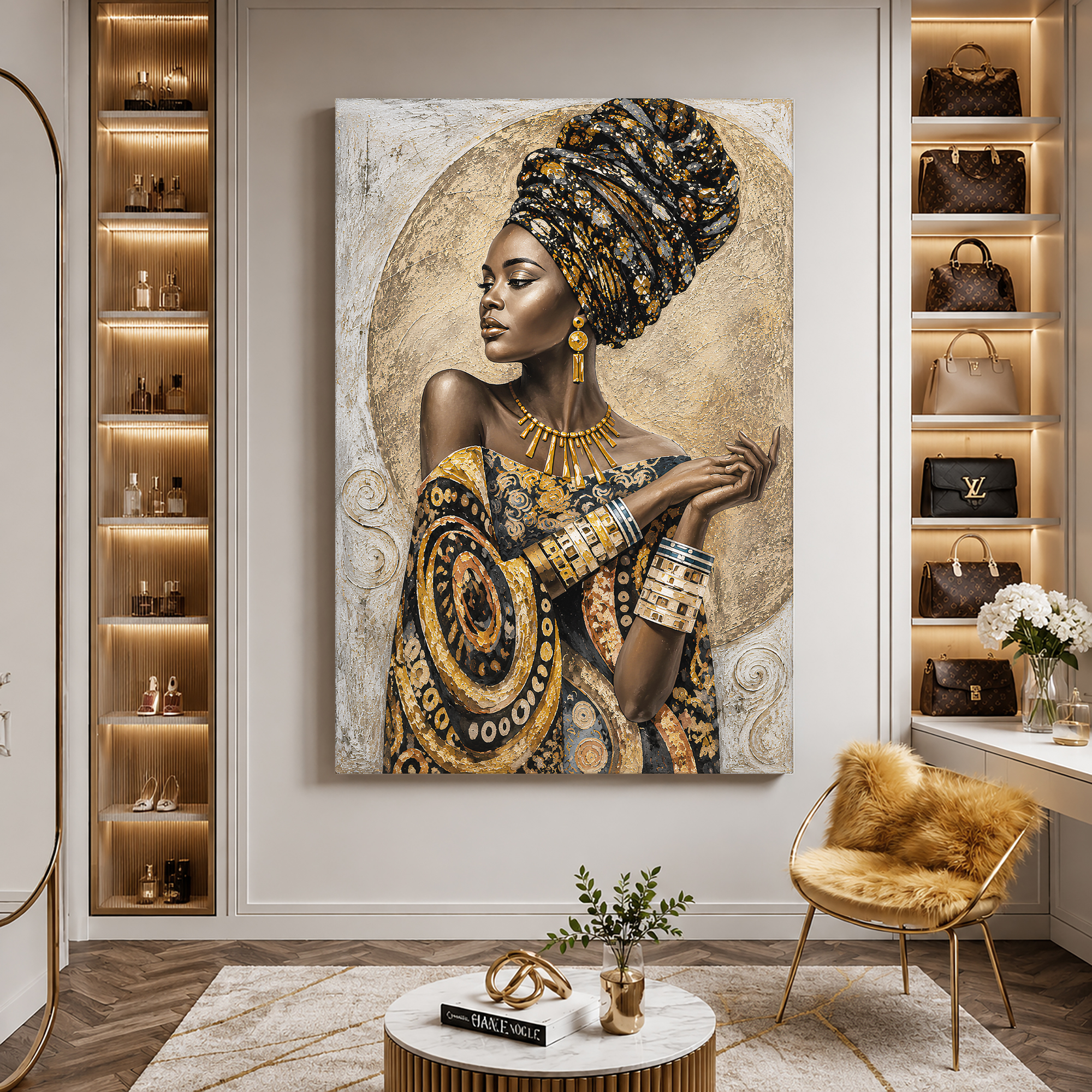 Tailored Canvases - Personalized Art Facebook ad: Crowned In Strength | Made in the USA | Ships Fast