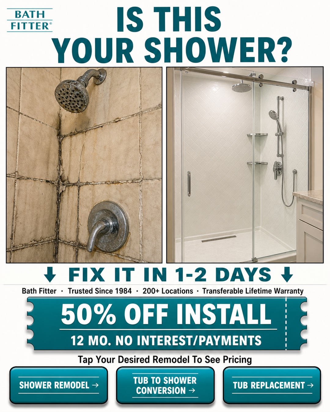 Bath Fitter Facebook ad