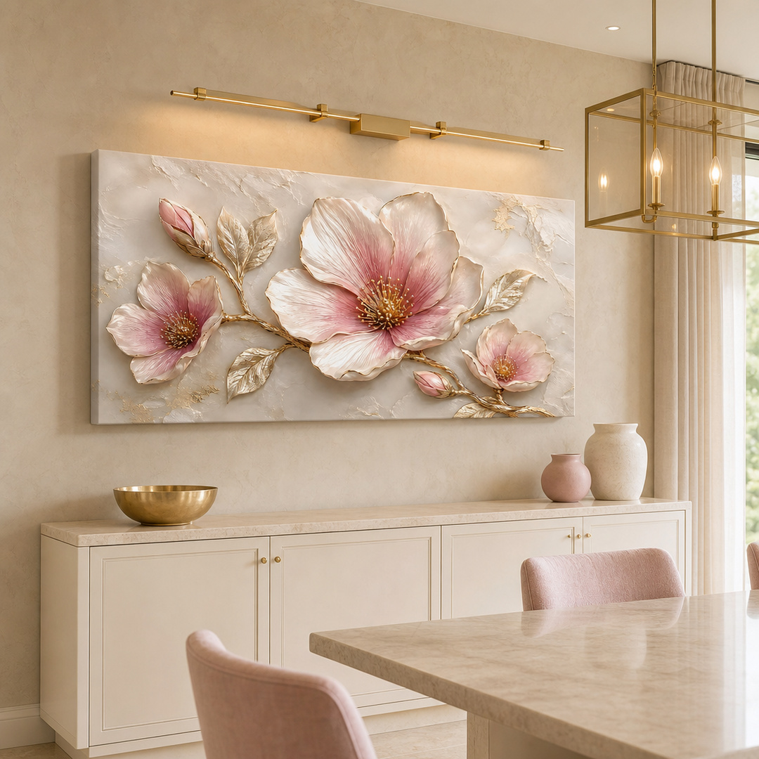 Tailored Canvases - Personalized Art Facebook ad: Blush Magnolia Elegance | Made in the USA | Ships Fast