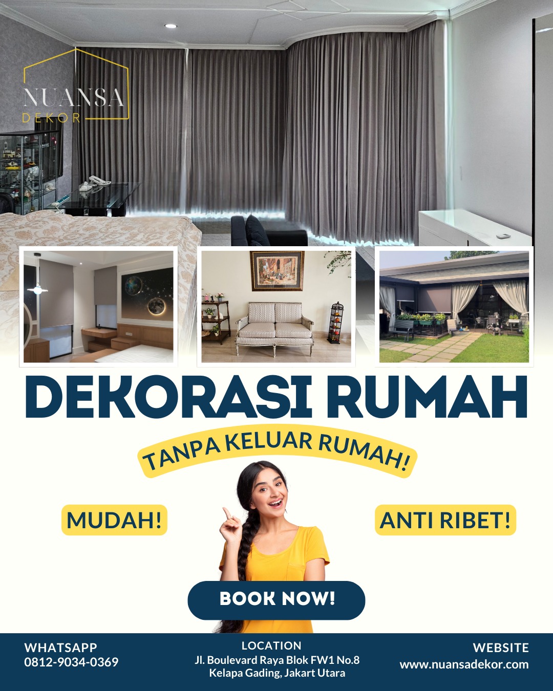 nuansa.dekor Facebook ad: Dekorasi rumah mudah, tanpa keluar rumah & anti…