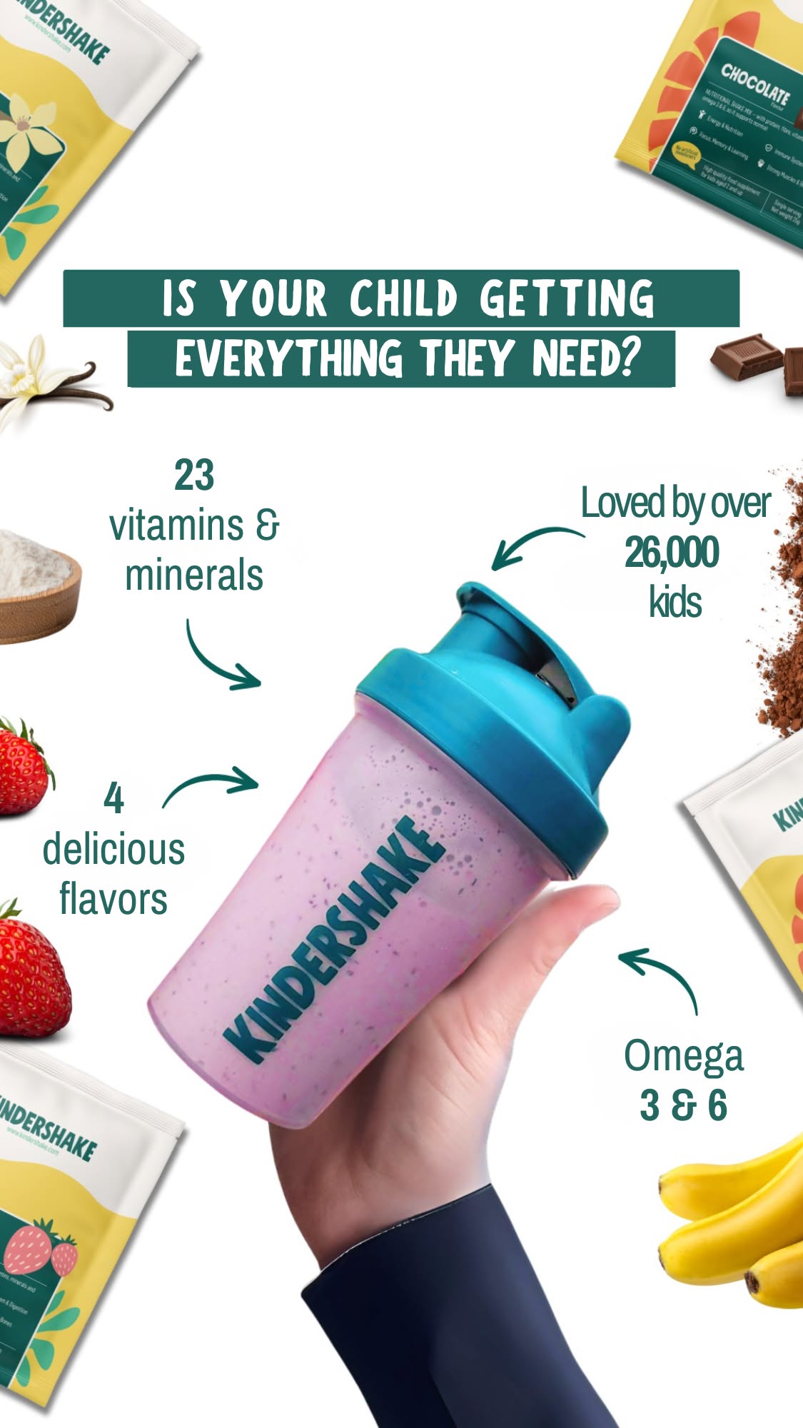 Kindershake Facebook ad