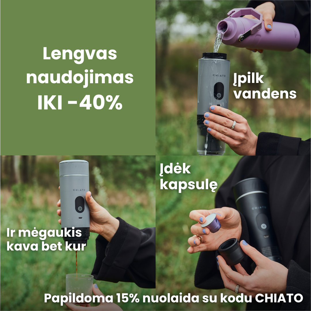 Kavos Draugas Facebook ad: Iki -40% + kodas: CHIATO