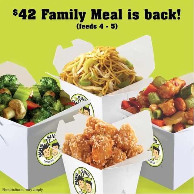 Ming & Sing Chinese Kitchen Facebook ad: DELICIOUS CANADIAN CHINESE FOOD IN LANGLEY