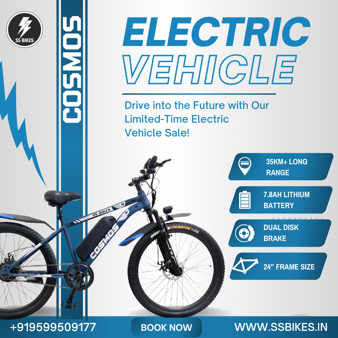 SS Bikes Facebook ad: Cosmo Electric Bicycle, Smart Power for Daily Rides