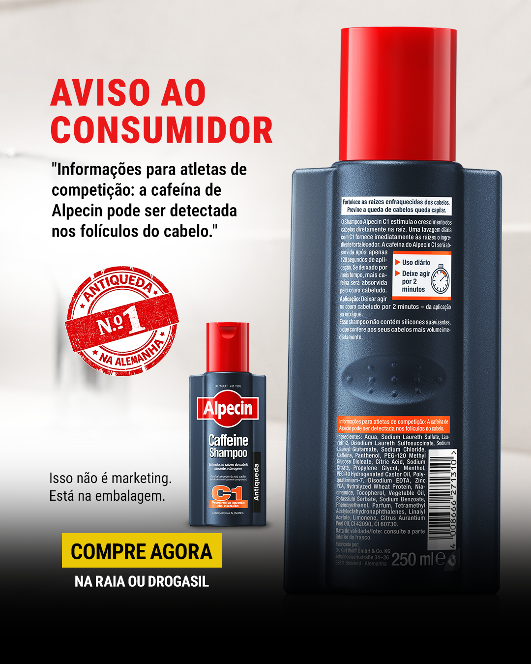 Alpecin Brasil Facebook ad