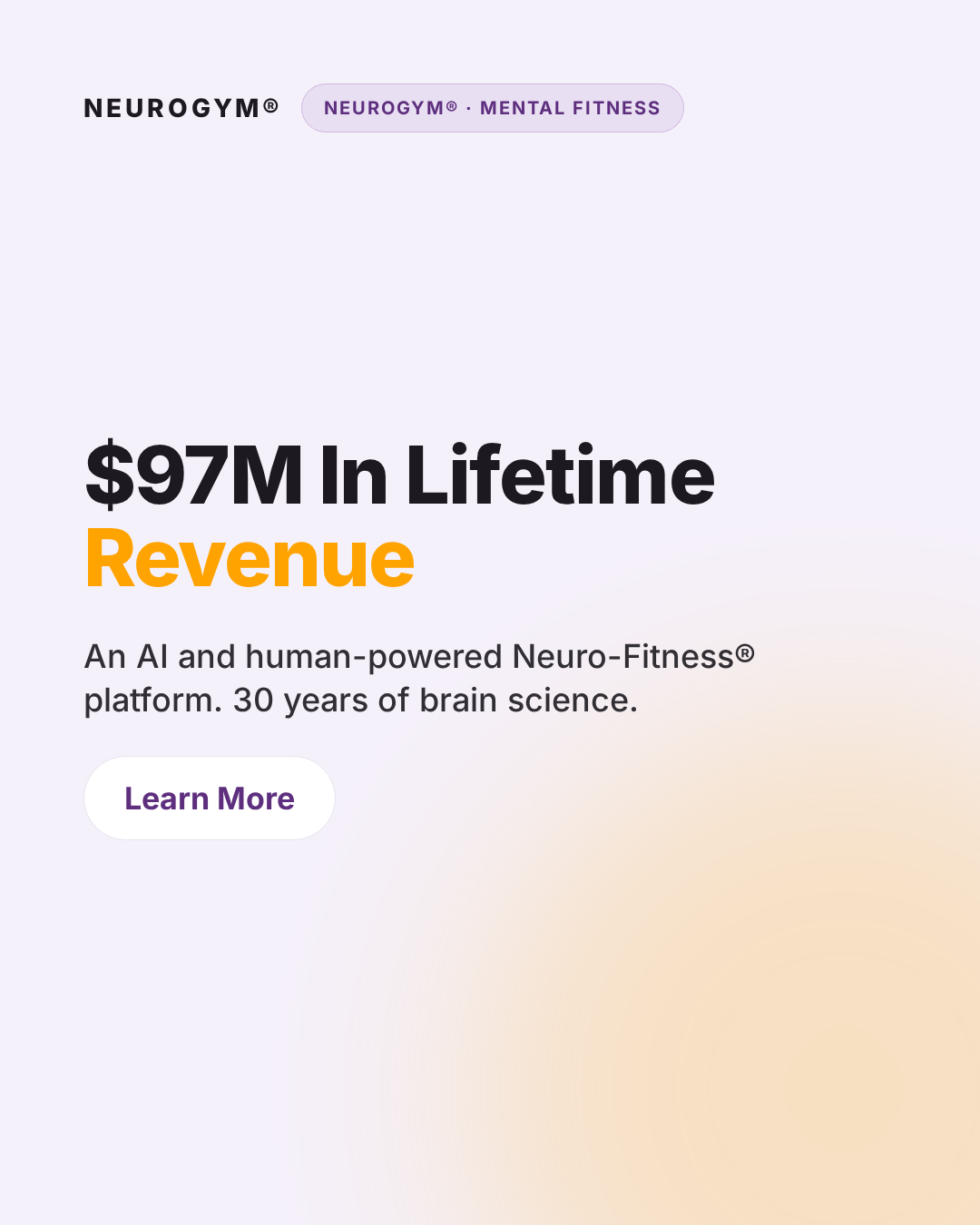 NeuroGym Facebook ad: $97M In Lifetime Revenue
