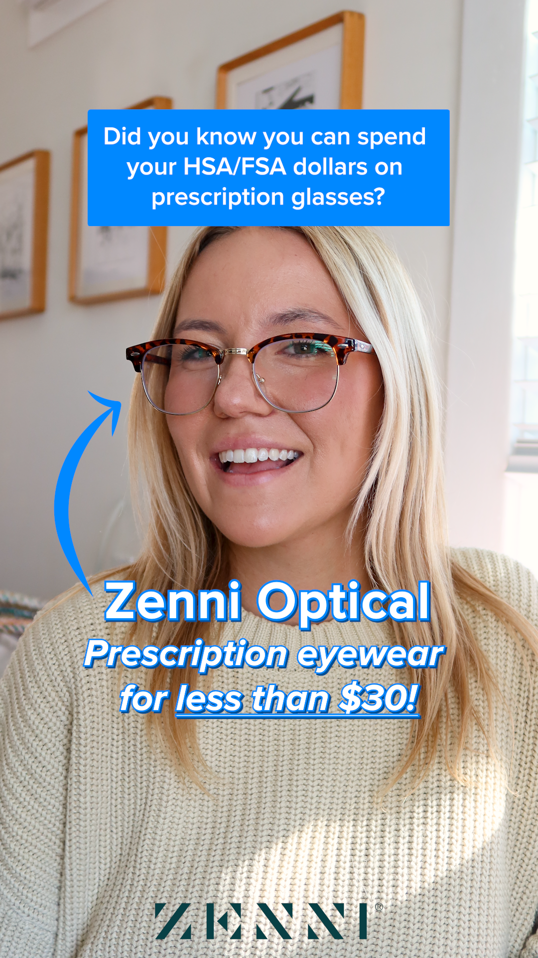 Zenni Optical Facebook ad