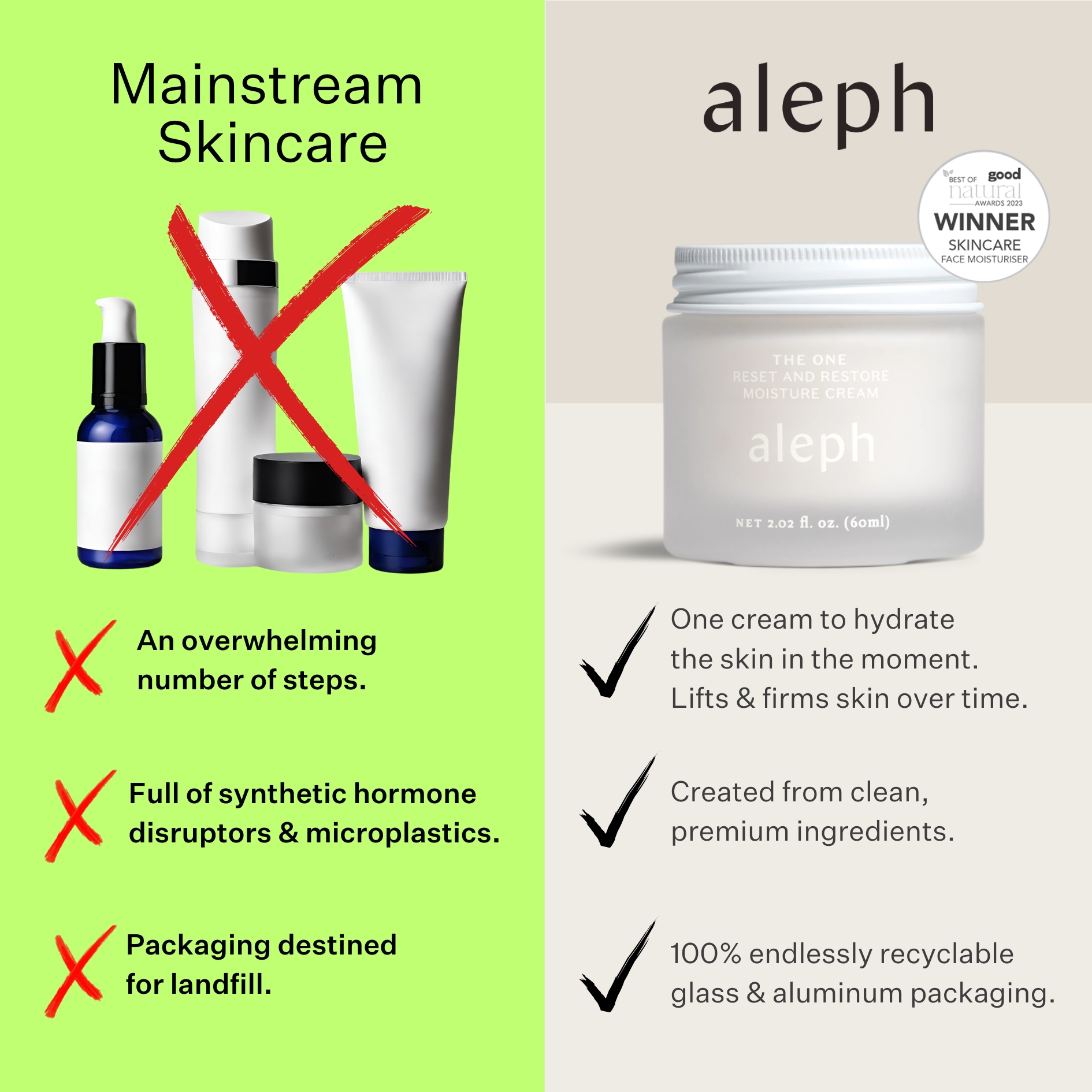 Aleph Beauty Facebook ad