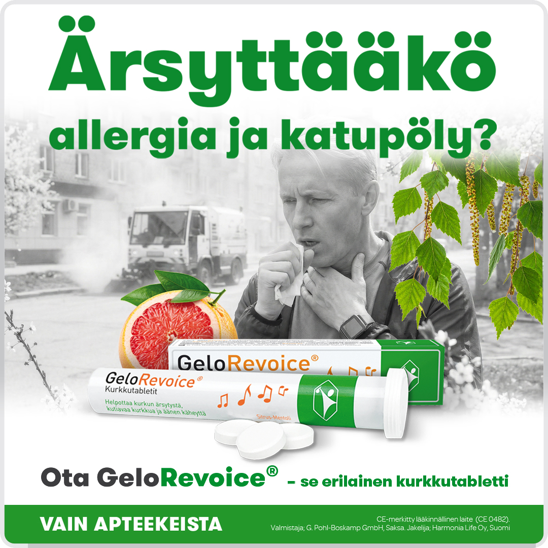 GeloRevoice Suomi Facebook ad