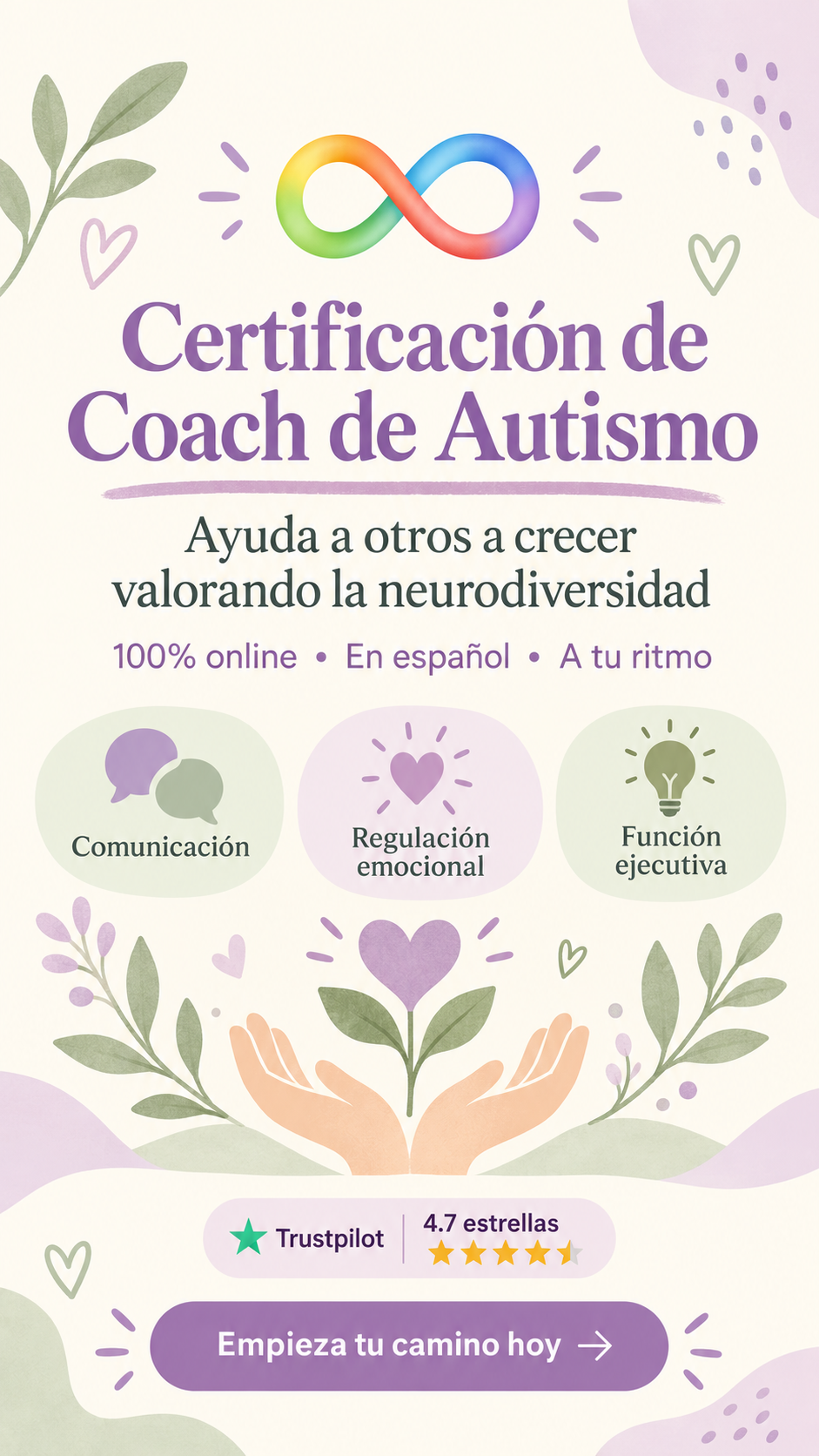 Efficient Coach Facebook ad: Consigue tu certificación en solo 40 horas