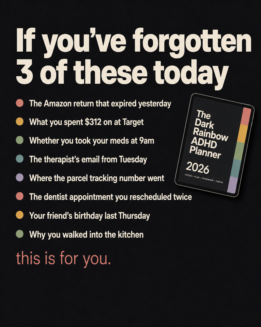 Glowee Facebook ad: Planner #15. The one that stuck.