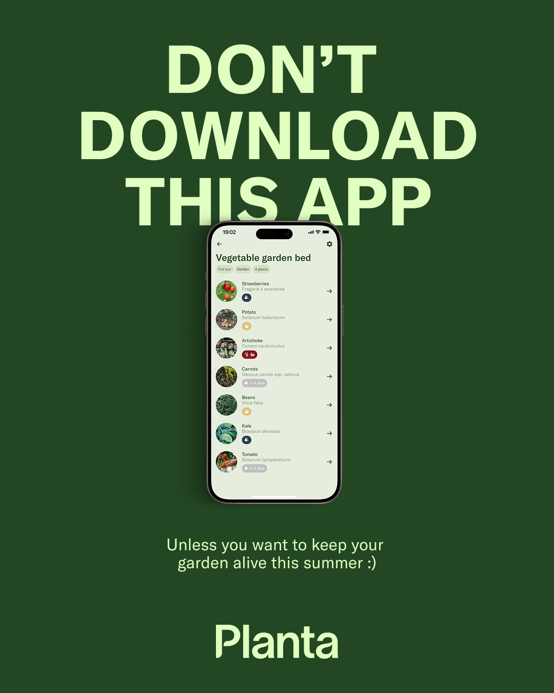 Planta Facebook ad