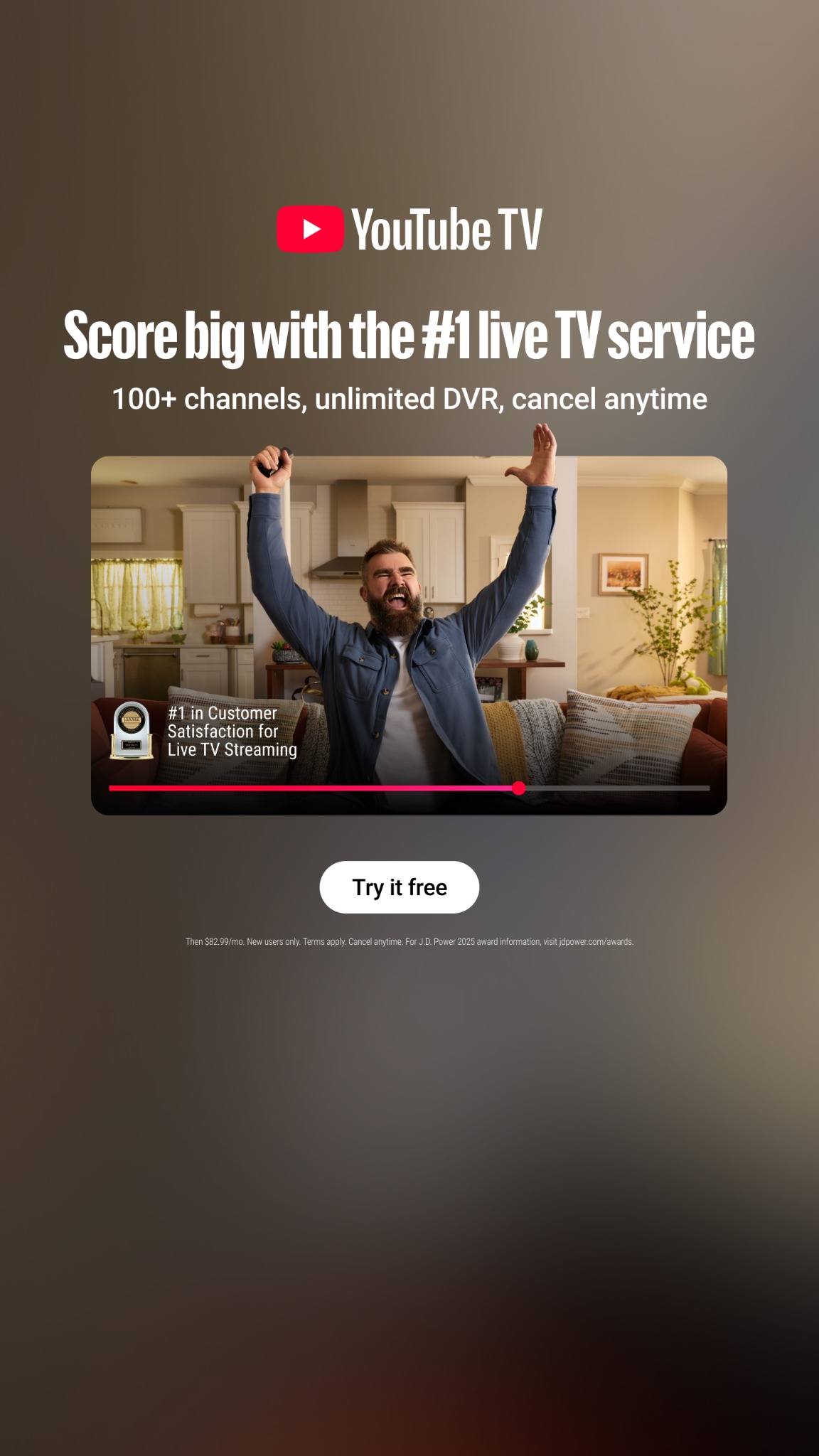 YouTube TV Facebook ad