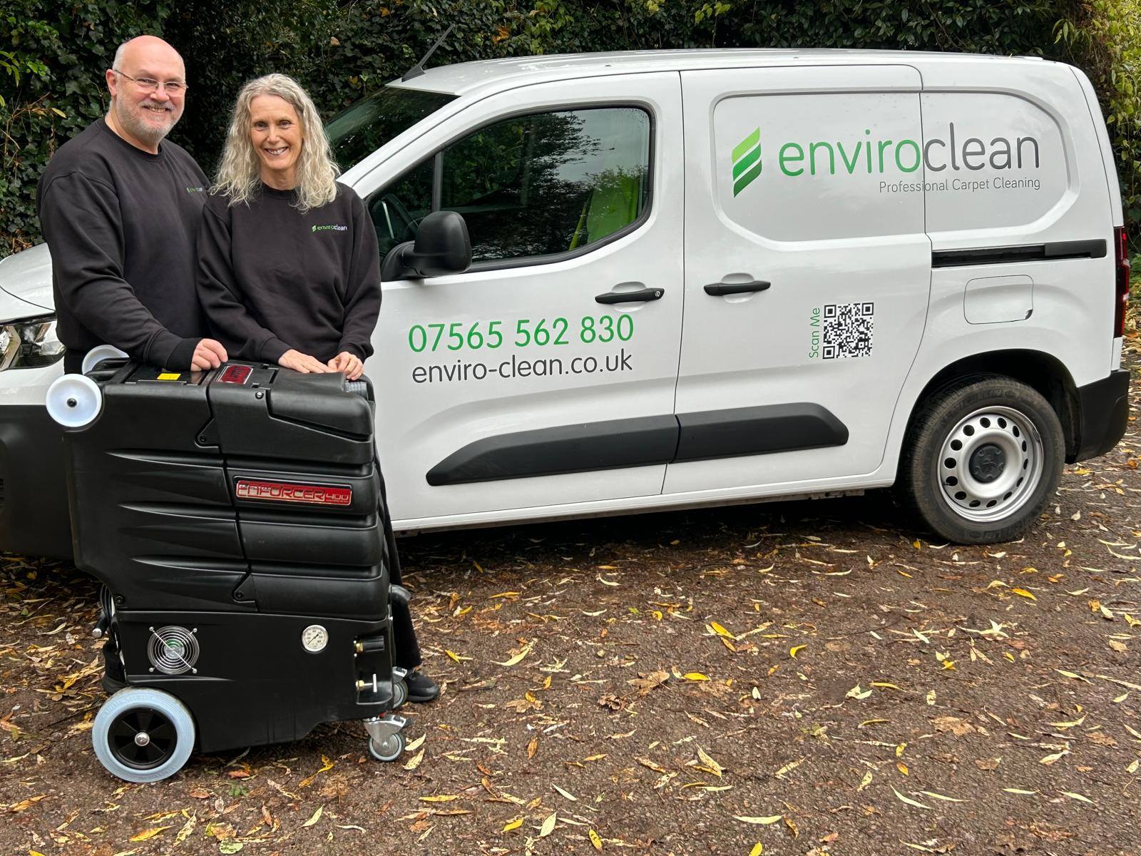 Enviro Clean Newport Facebook ad: Hi, we are Gabor and Csilla the husband…