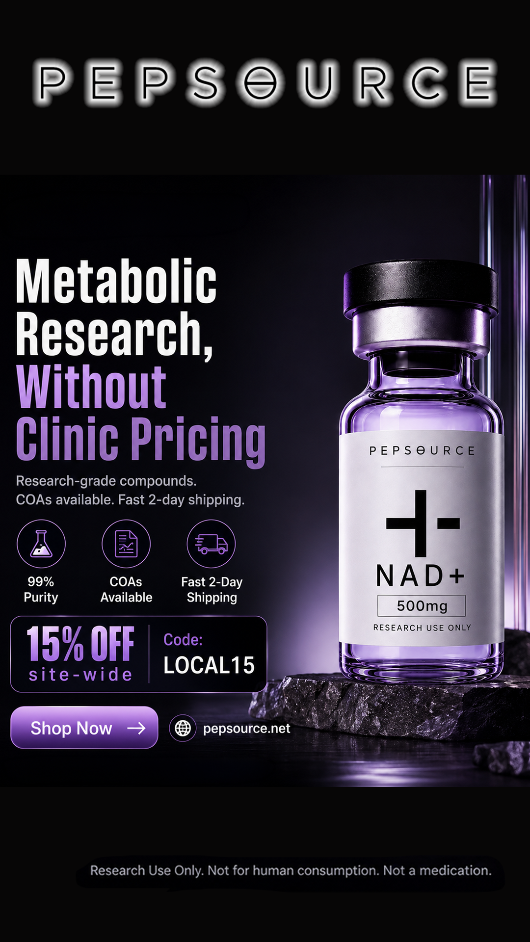 PEPSOURCE.net Facebook ad from Jul 10, 2026