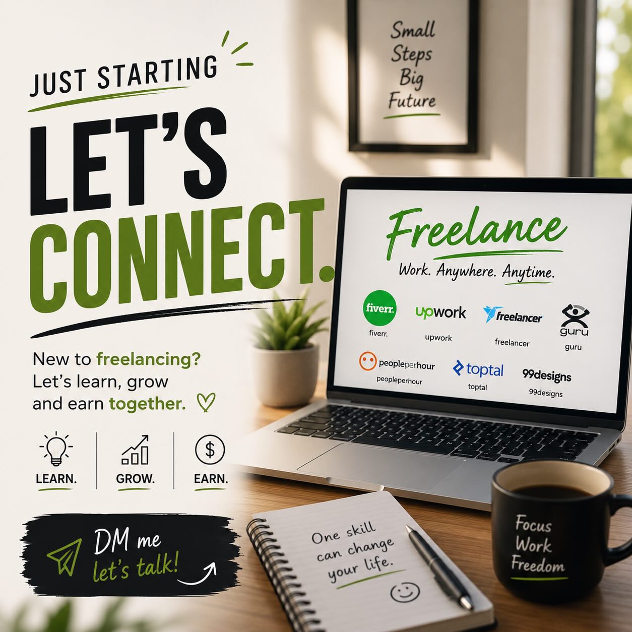 waleedsajid_ Facebook ad: Thinking about getting into freelancing but don’t know…