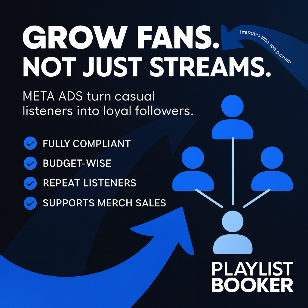 Playlist Booker Facebook ad