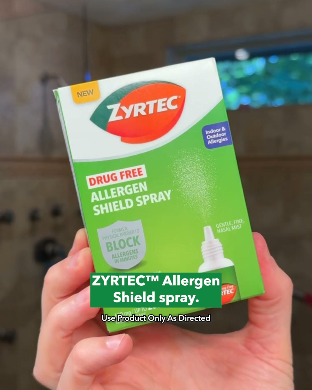 ZYRTEC Facebook ad: Block allergens in minutes
