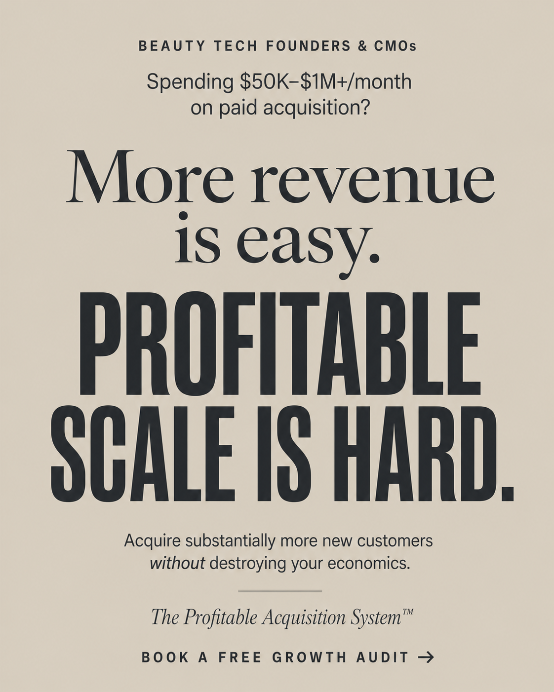 Rozee Digital Facebook ad: Scale Your Beauty Tech Brand Profitably