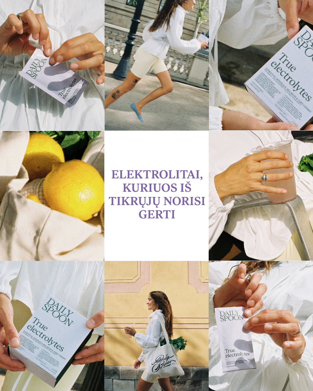 Daily Spoon Facebook ad: ELEKTROLITAI BE SINTETINIO SKONIO