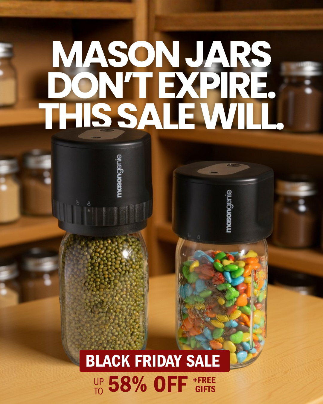 Mason Genie Facebook ad