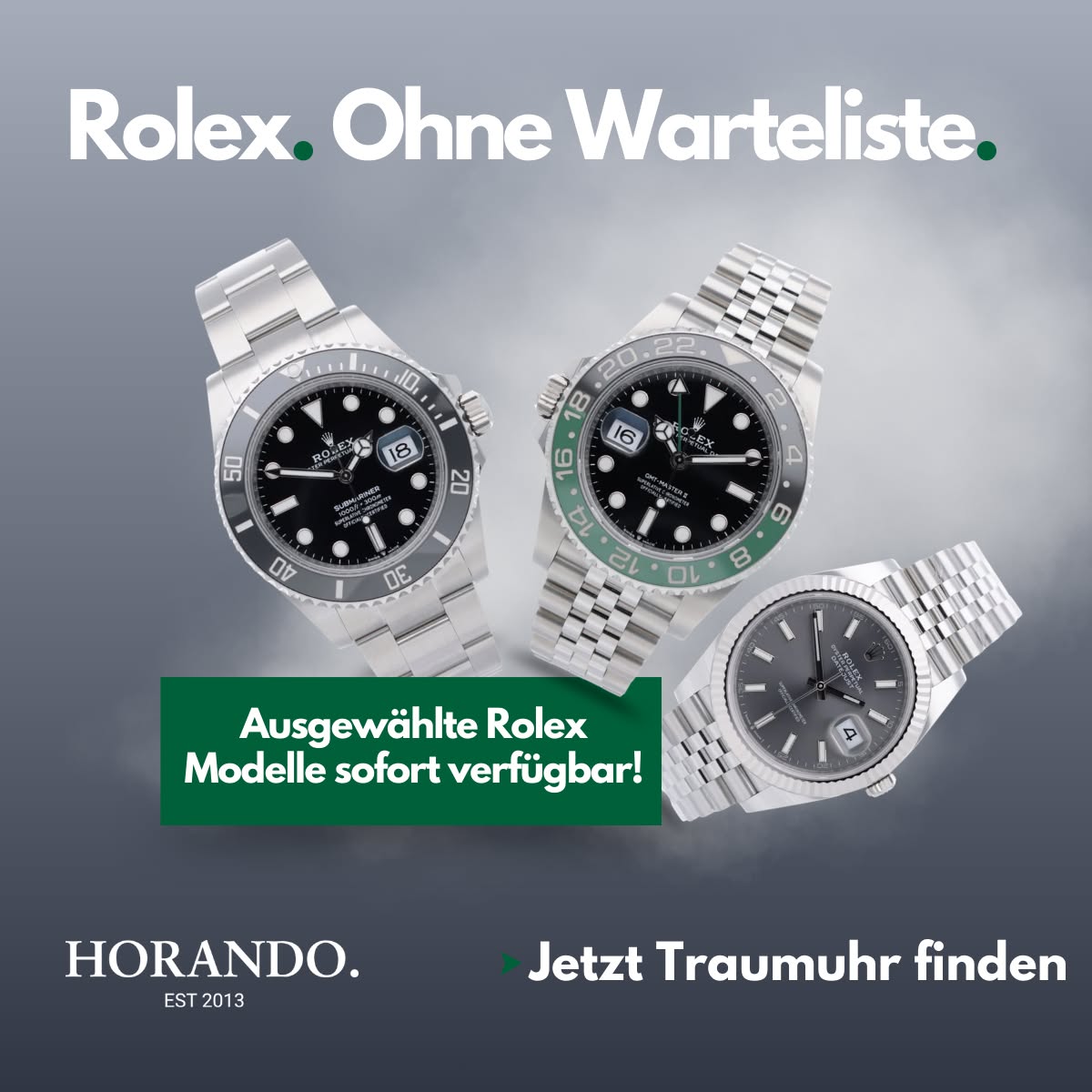 Horando Facebook ad: Jetzt Traumuhr finden