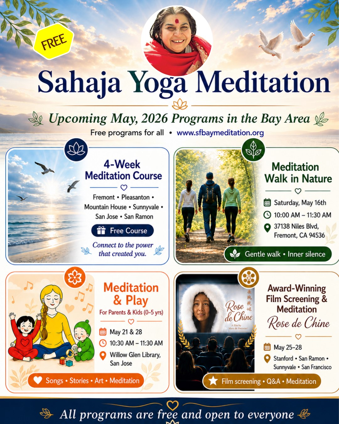 Sahaja Yoga Meditation Facebook ad