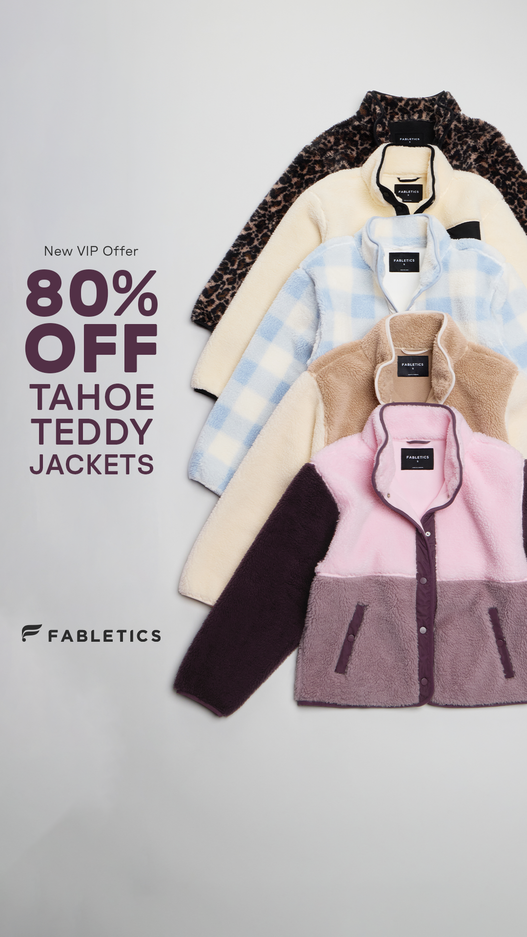 Fabletics Facebook ad: FALL-READY IN TEDDY